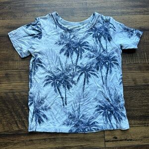 POSH PEANUT BLUE BEACH PALM TREE SHORT SLEEVE BAMBOO SHIRT TODDLER/KIDS SIZE 3T
